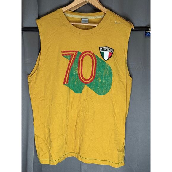 Nike Other - VTG Nike Mexico - 70 Football Soccer National Team Men’s XL Tee T Shirt yellow